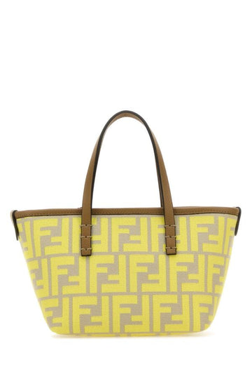 Fendi Woman Embroidered Fabric Mini Roll Handbag