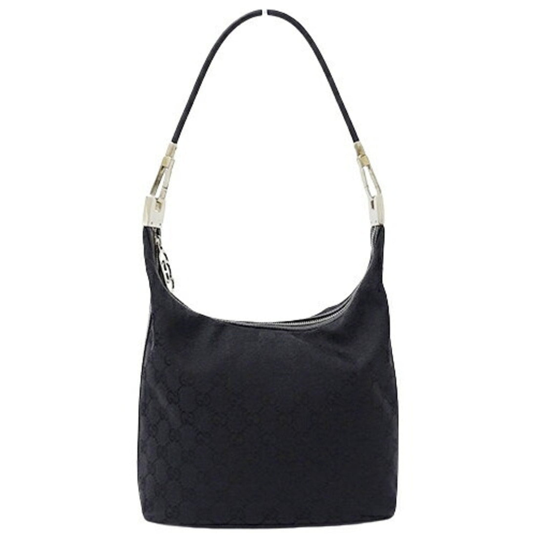 Gucci Black Gg Canvas Shoulder Bag