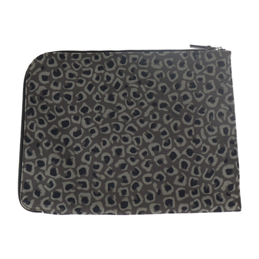 Gucci Gray Canvas Clutch Bag Handbag Pouch