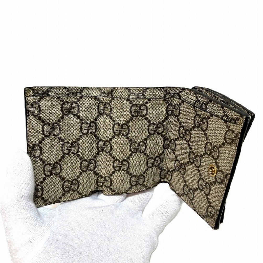Gucci Brown Gg Supreme Canvas Coin Purse/Coin Case