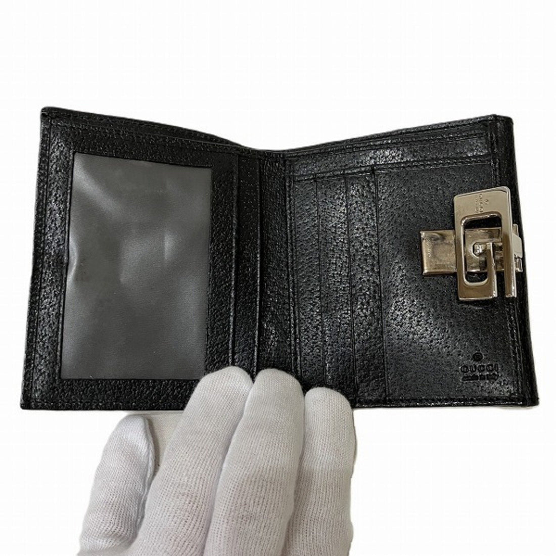 Gucci Black Leather Wallet (Bi-Fold)