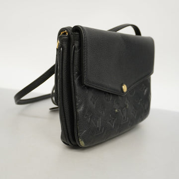 Louis VuittonAuth  Monogram Empreinte Twice M50258 Women's Shoulder Bag Noir