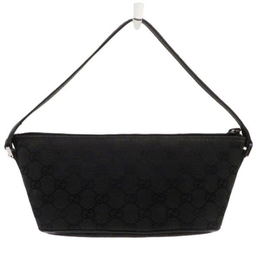 Gucci Black Gg Canvas Handbag