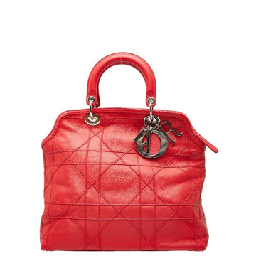 Christian Dior Red Color Leather Handbag ()