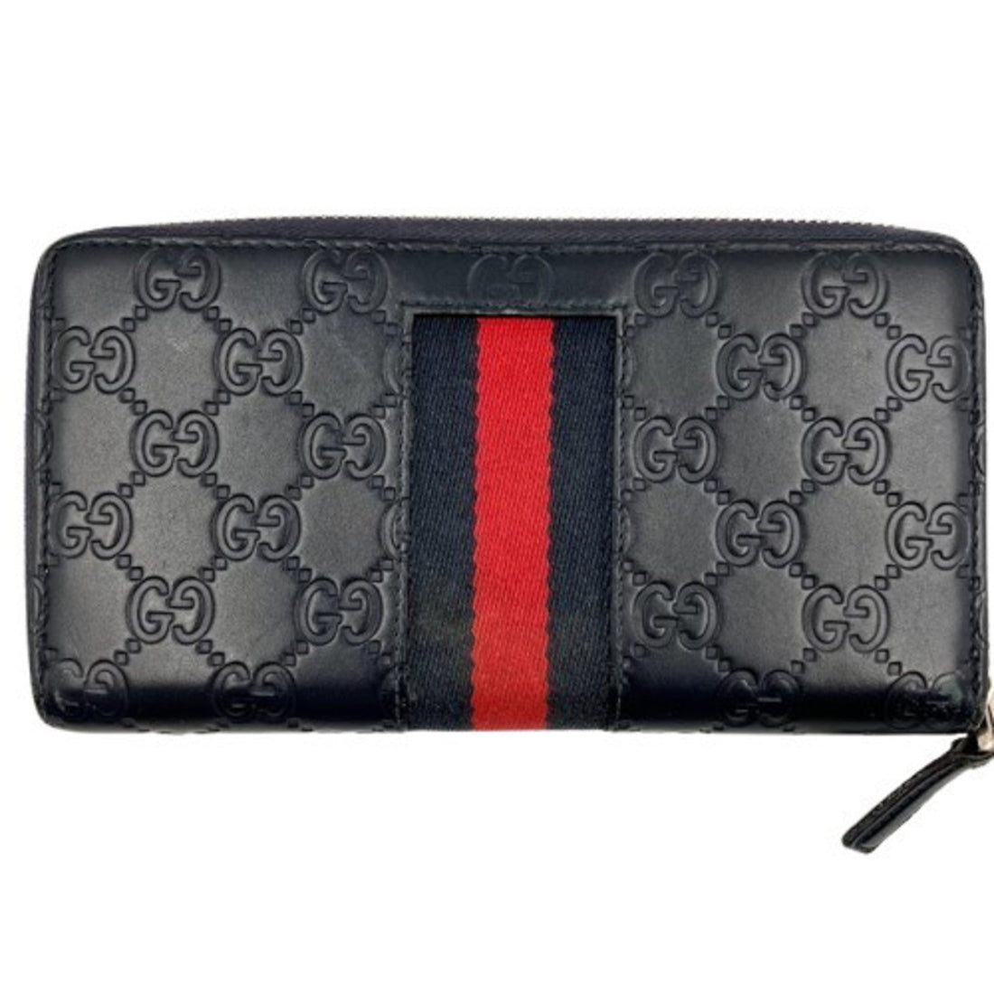 Gucci Black Pvc Long Wallet (Bi-Fold)