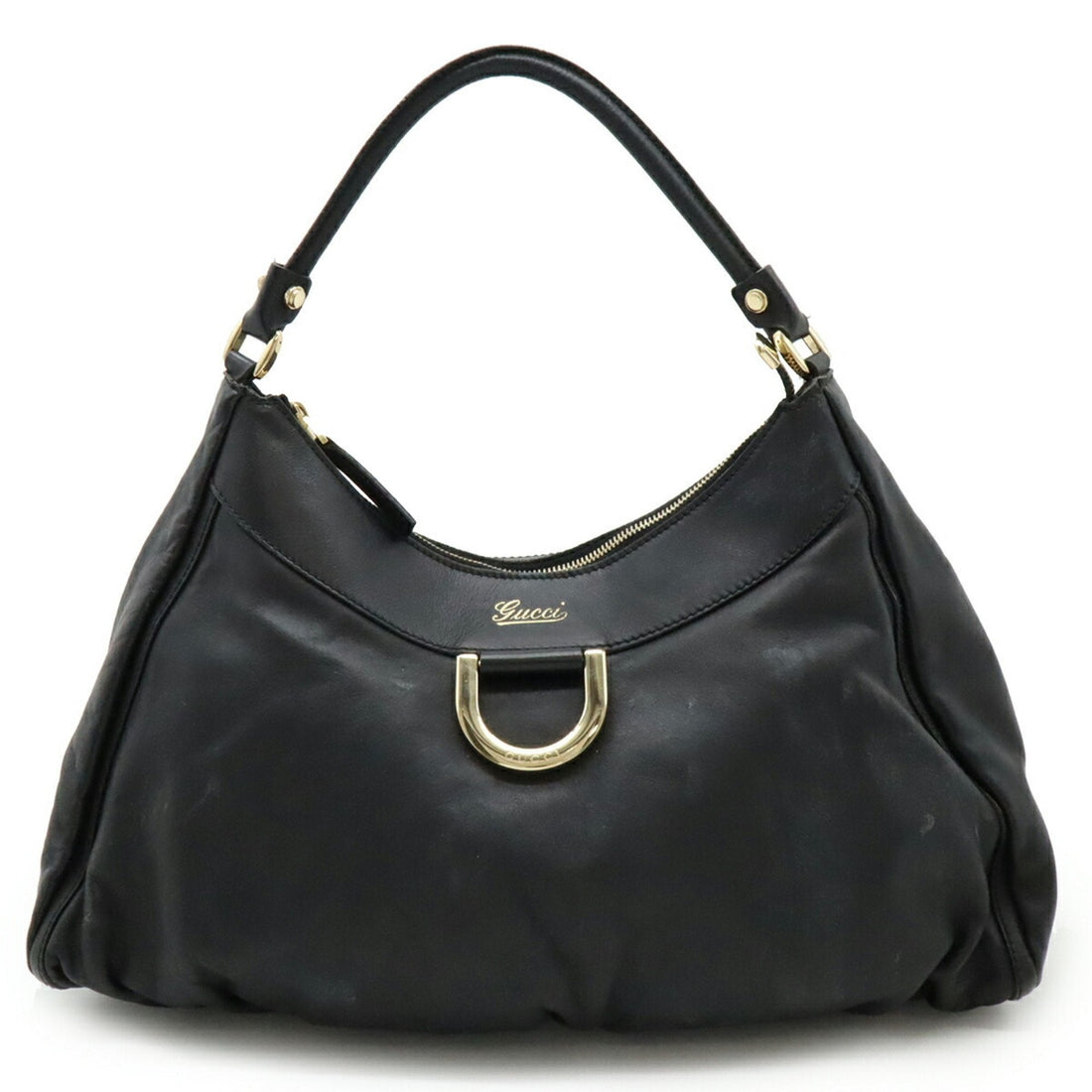 Gucci Abbey Black Leather Shoulder Bag