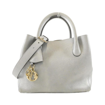 Christian Dior Silver Leather Handbag ()