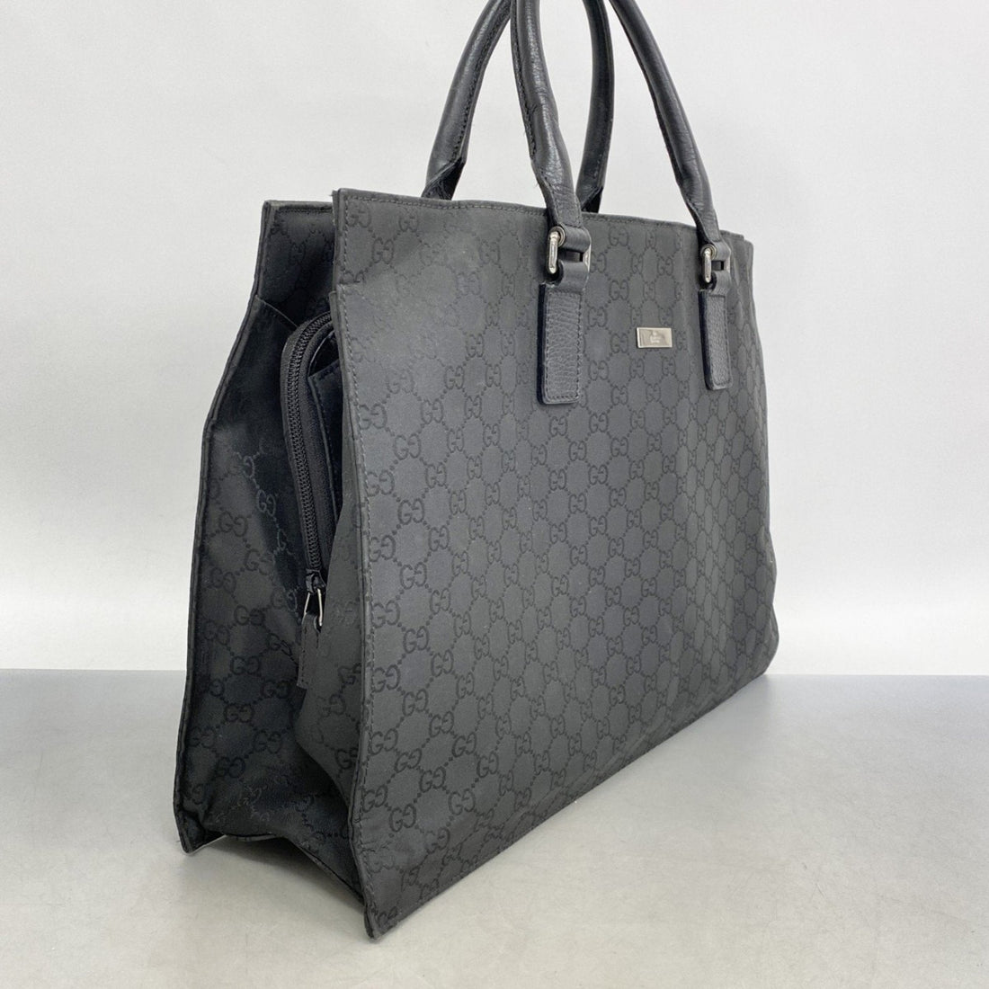 Gucci Black Nylon Tote Bag