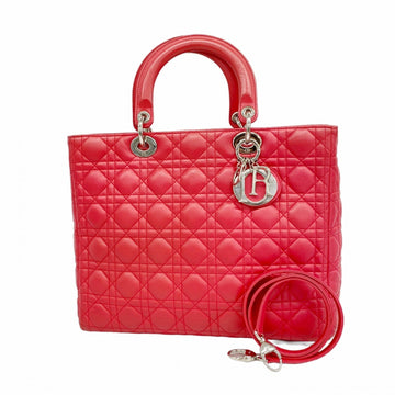 Christian Dior Red Color Leather Handbag ()