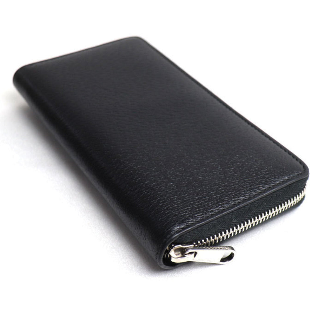Gucci Black Leather Long Wallet (Bi-Fold)