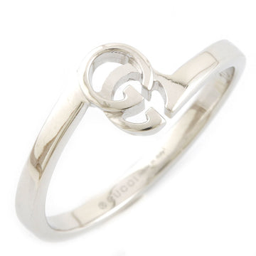 Gucci K18WG Ring GG Running # 10 Silver Ladies 18K K18 White Gold