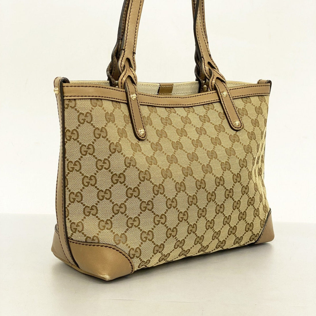 Gucci Brown Canvas Tote Bag