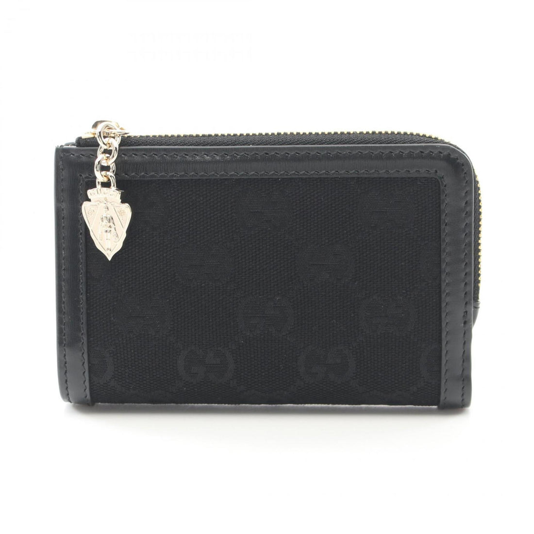 Gucci Black Canvas Leather Wallet (Bi-Fold)
