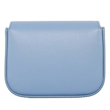 Celine Bag Women's Triomphe Shoulder Shiny Calfskin Celeste Light Blue