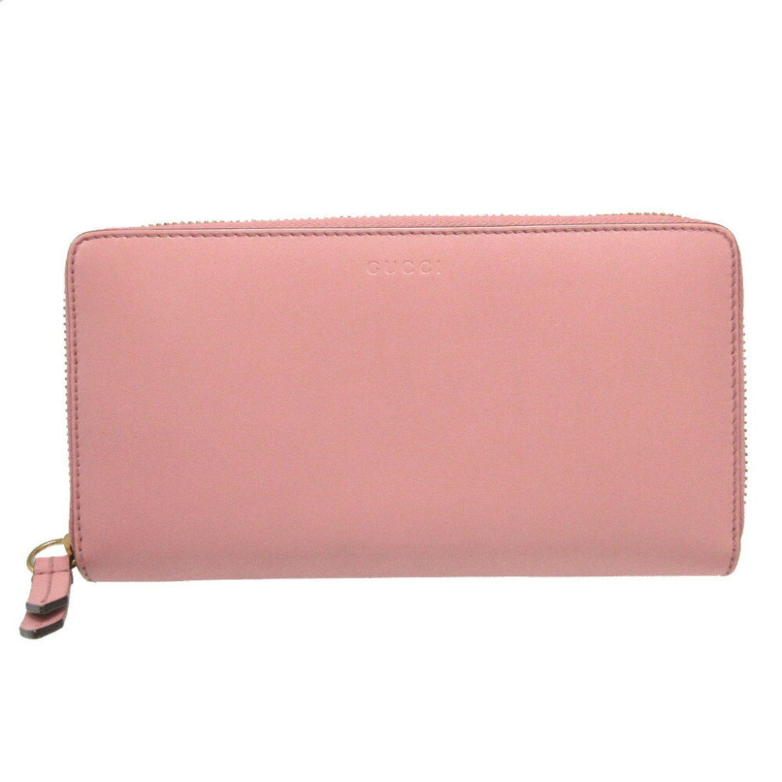 Gucci Pink Leather Long Wallet (Bi-Fold)