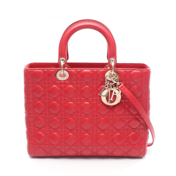 Christian Dior Red Color Leather Handbag ()