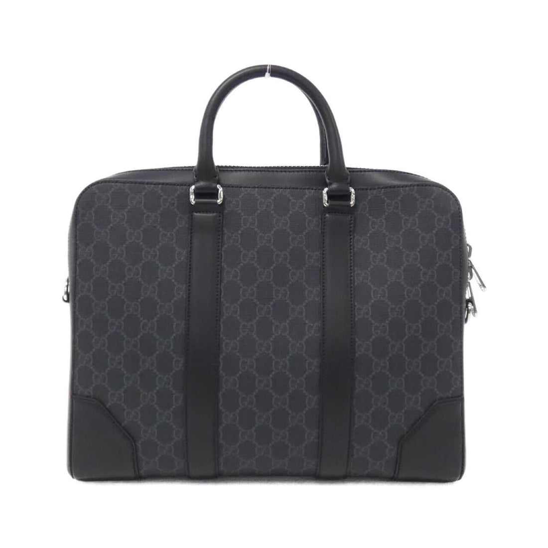 Gucci Black Gray Gg Supreme Briefcase