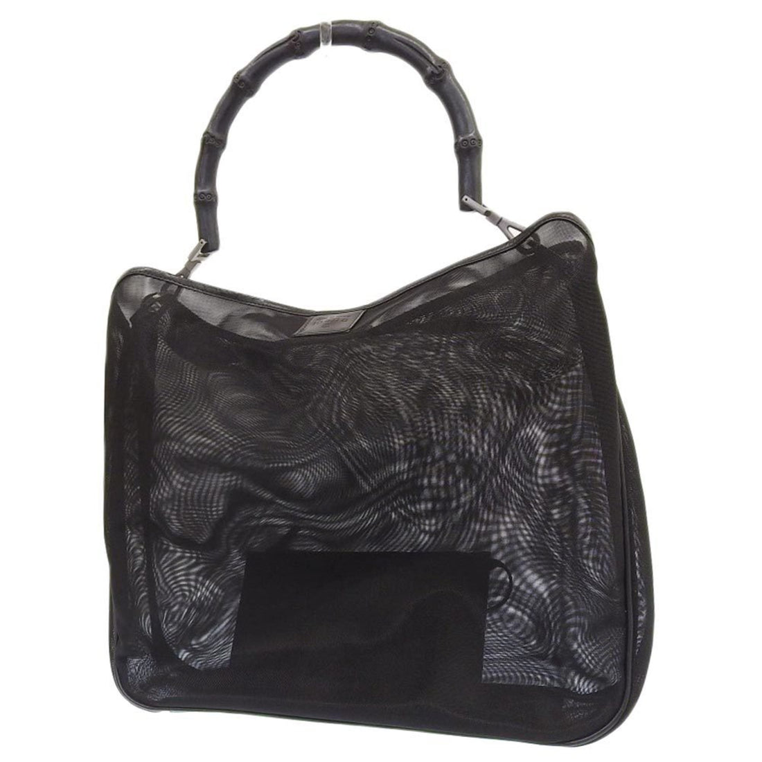 Gucci Black Mesh Handbag Tote Bag