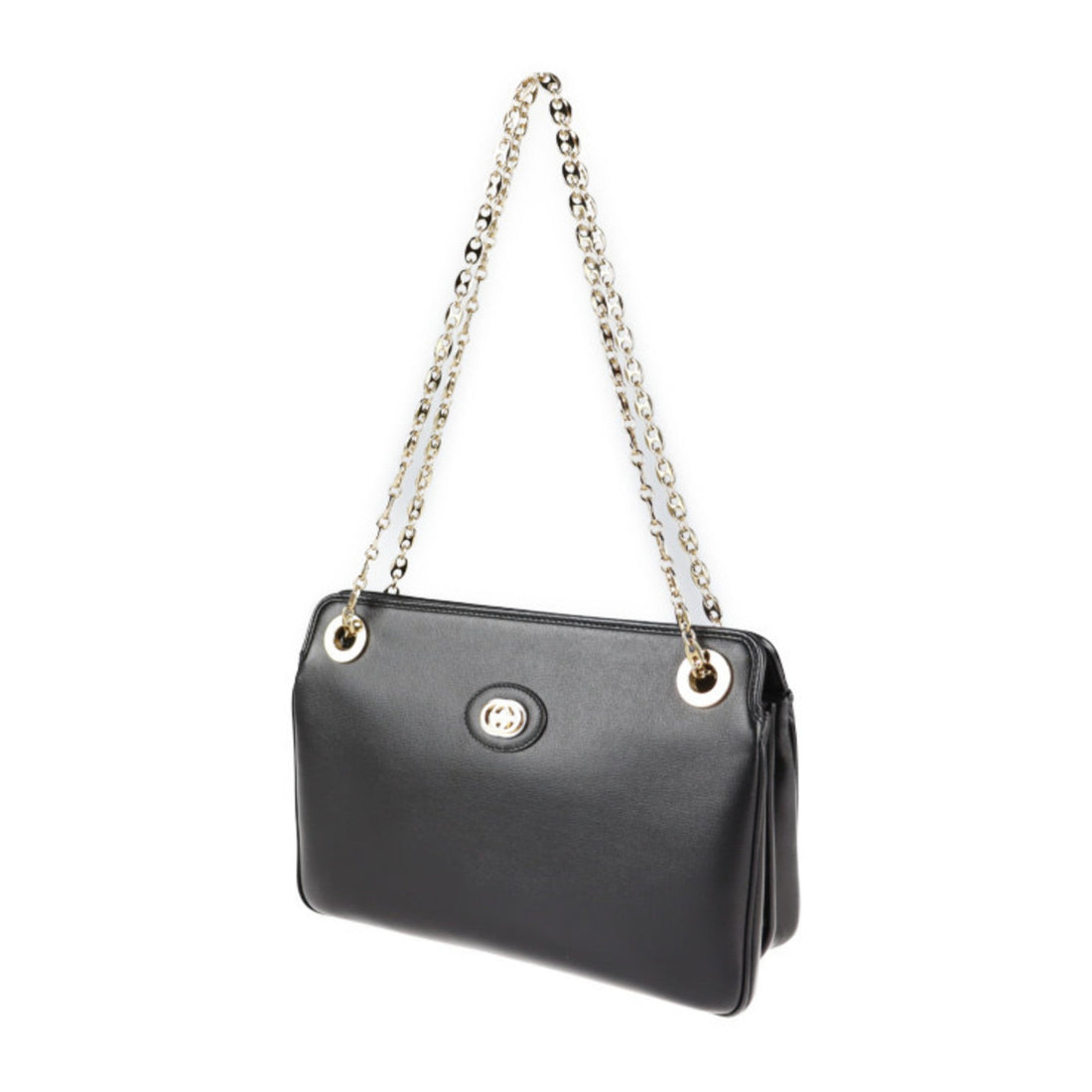 Gucci Black Leather Shoulder Bag