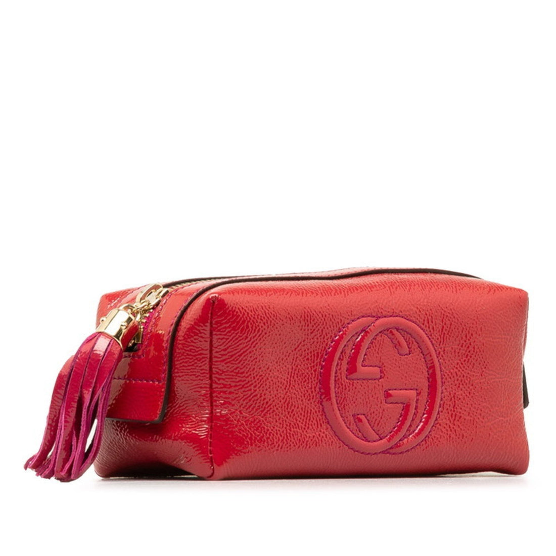 Gucci Soho Pink Patent Leather Pouch