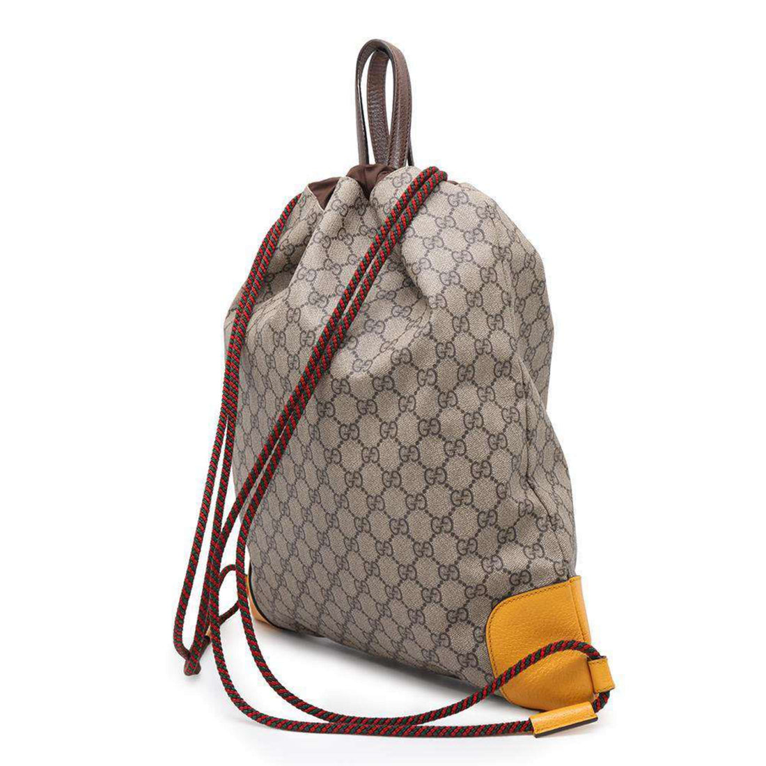 Gucci Beige Brown Gg Supreme Backpack