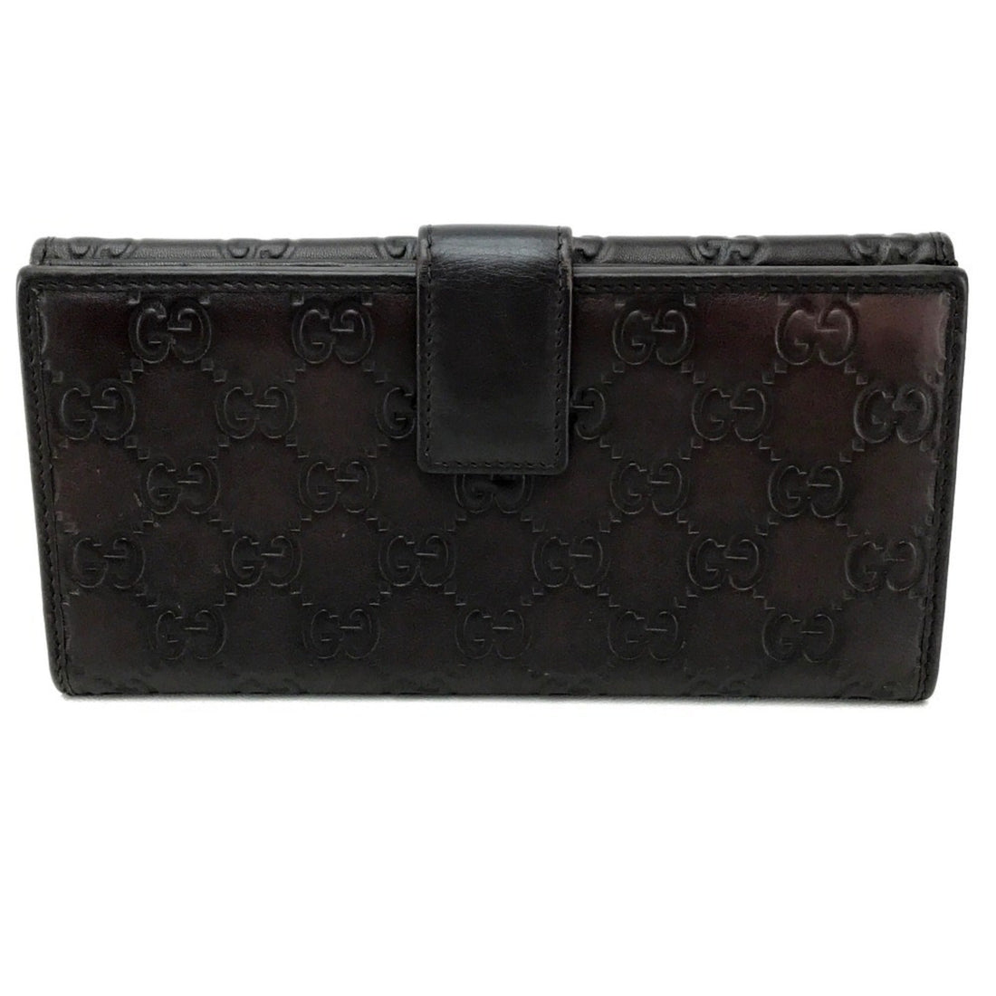 Gucci Dark Brown Leather Wallet (Tri-Fold)