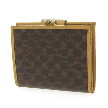 Celine Macadam Logo Folding Wallet Leather Brown M13 New 1:1