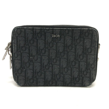 Christian Dior Navy Canvas Pouch Shoulder Bag ()