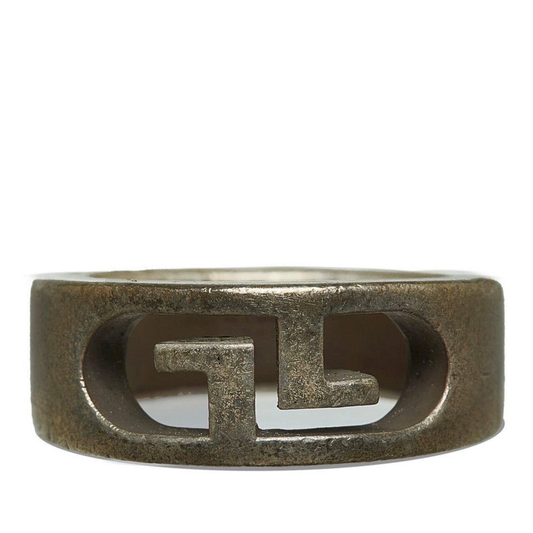 Gucci Silver Metal Band Ring