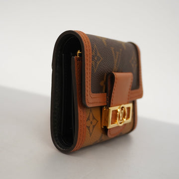 Louis VuittonAuth  Monogram Reverse Portofeuil Daufine Compact M68725 Women's