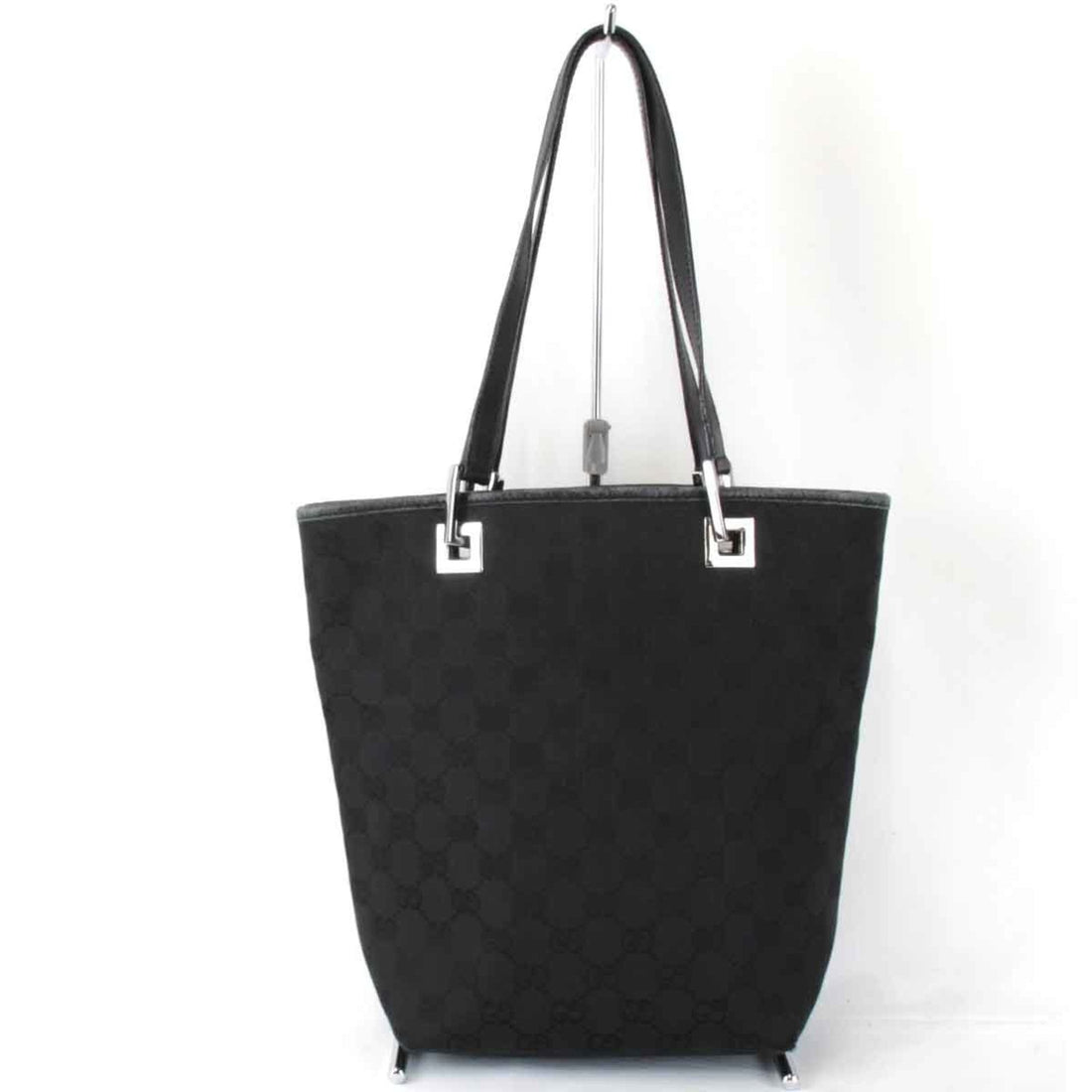 Gucci Gg Canvas Black Gg Canvas Tote Bag