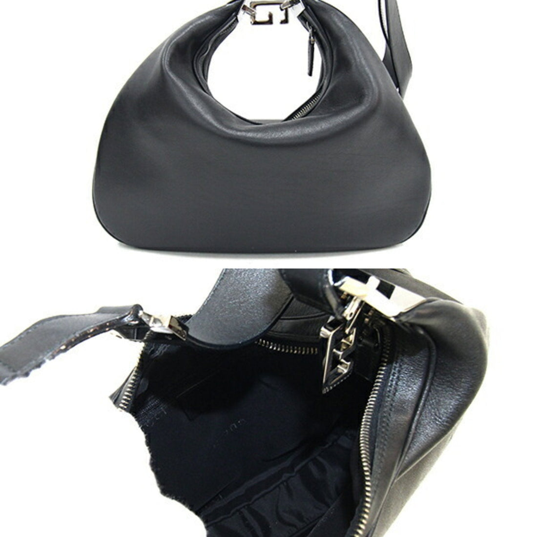 Gucci Black Leather Shoulder Bag