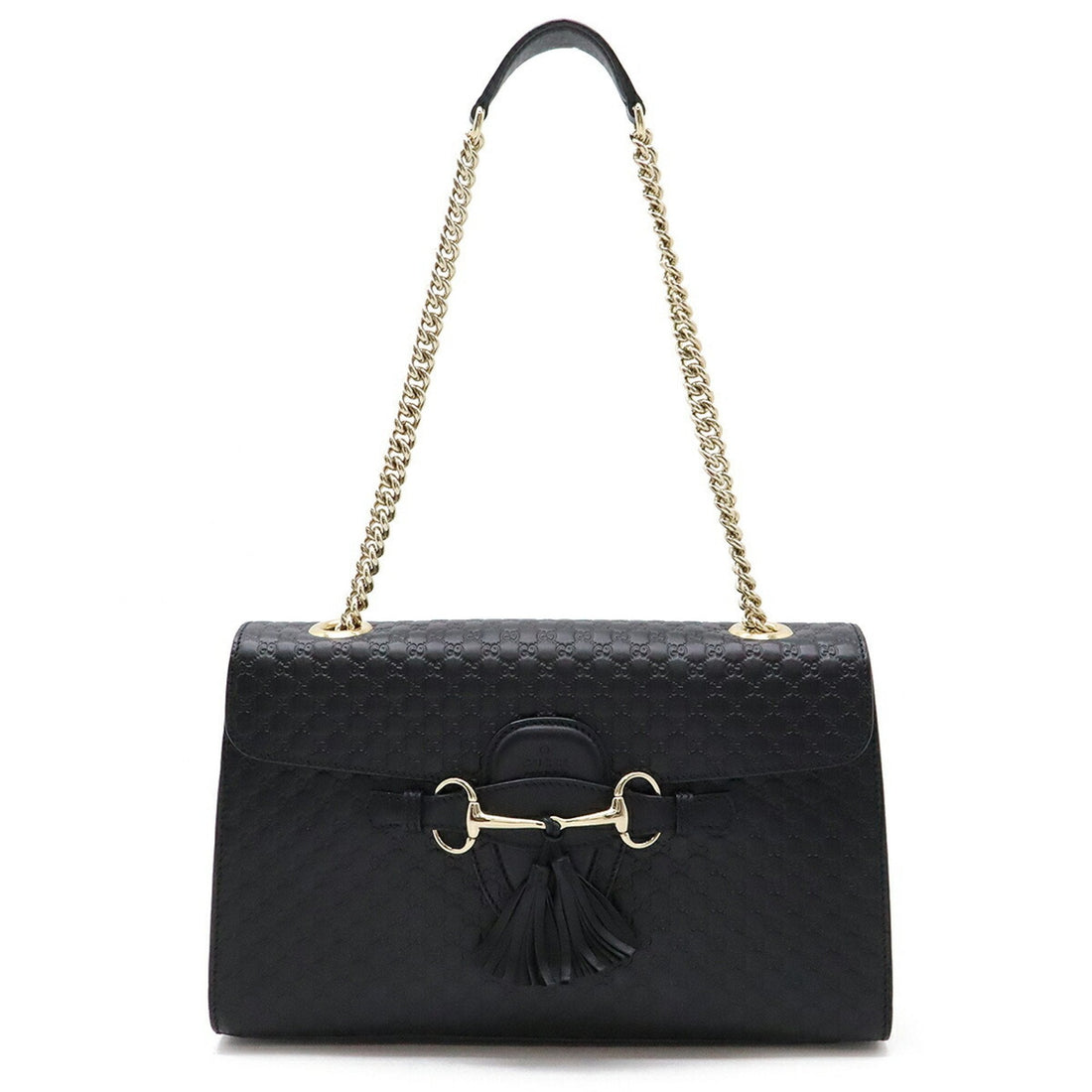 Gucci Black Leather Shoulder Bag