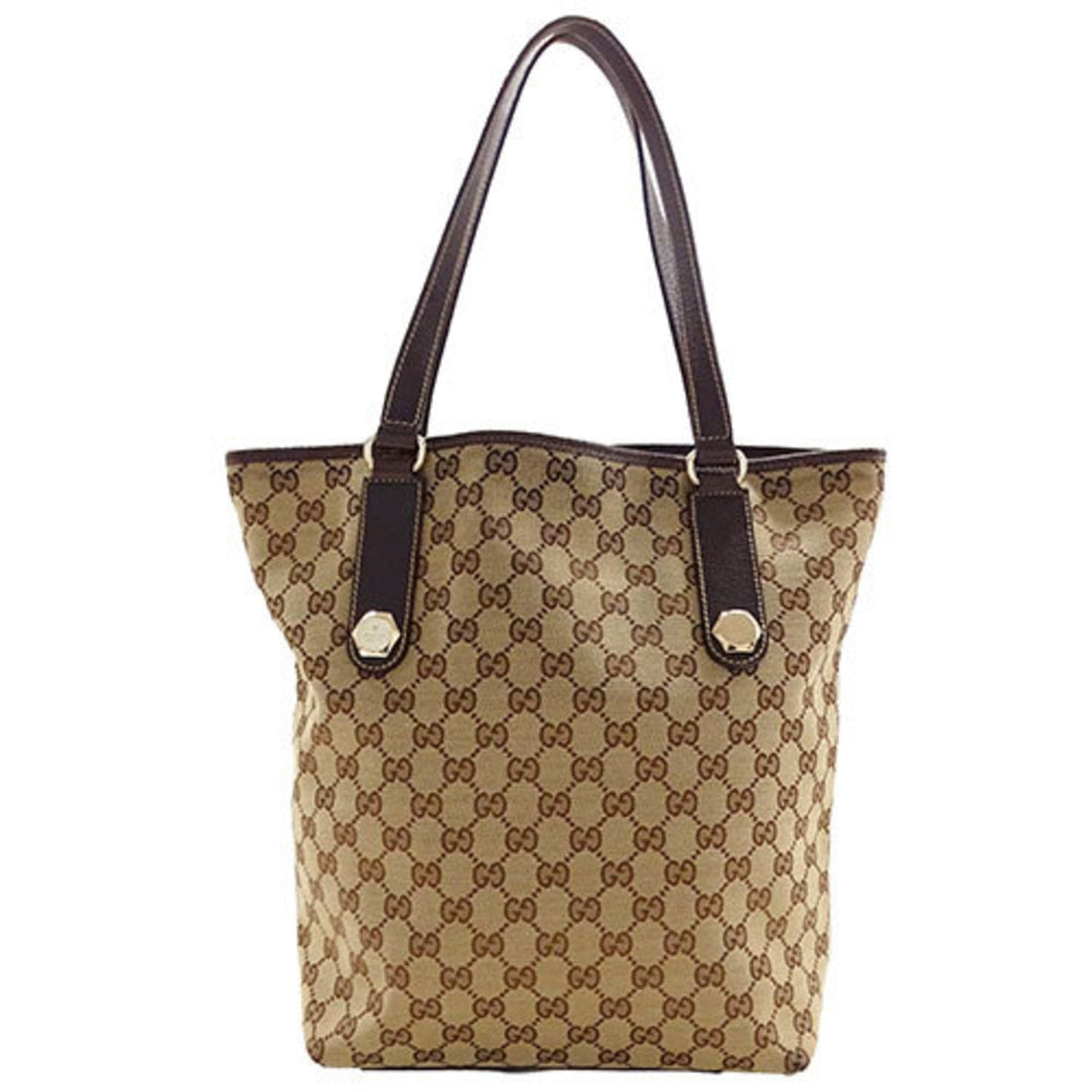 Gucci Brown Gg Gg Canvas Tote Bag