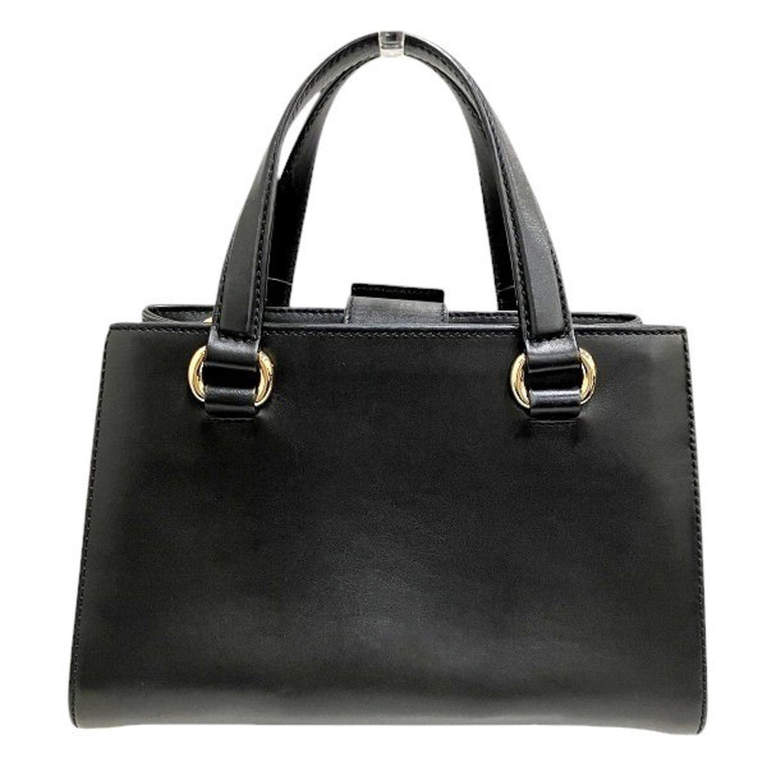 Gucci Sherry Line Black Leather Handbag Shoulder Bag