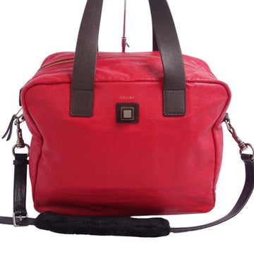 Celine bag Phoebe period 2way handbag shoulder ladies red