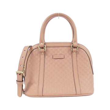 Gucci Pink Micro Gg Leather Handbag