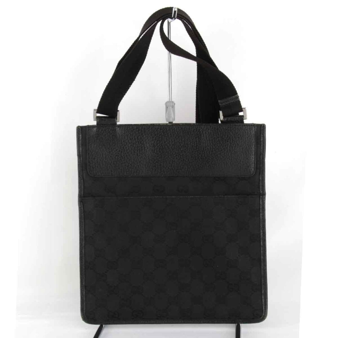 Gucci Gg Canvas Black Gg Canvas Shoulder Bag
