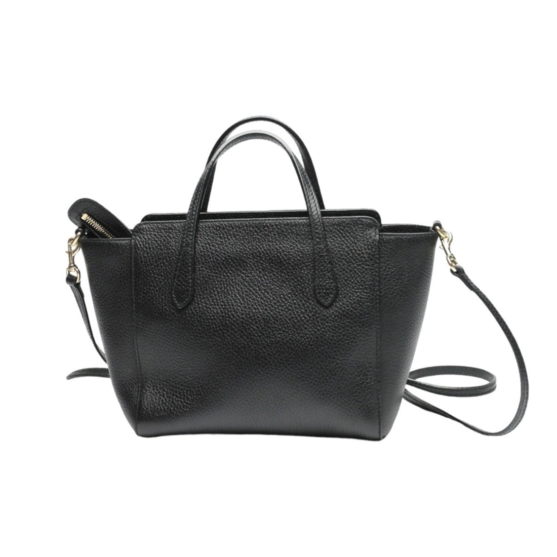 Gucci Black Leather Tote Bag