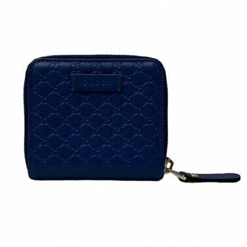 Gucci Blue Leather Coin Purse/Coin Case