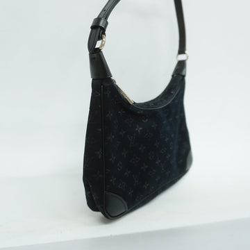 Louis VuittonAuth  Monogram Satin Little Boulogne M92142 Women's Handbag Noir