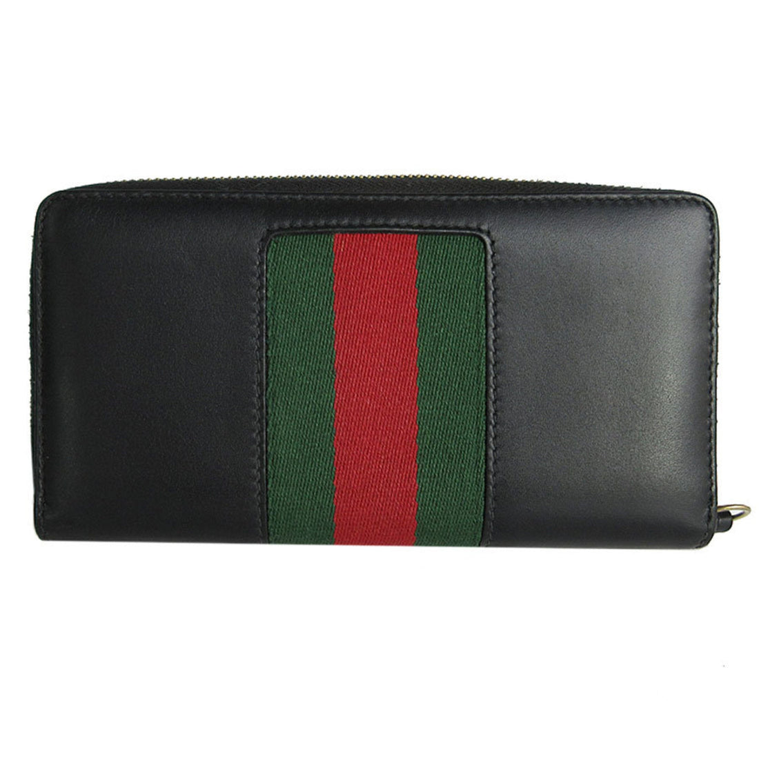 Gucci Black Gold Metal Leather Coin Purse/Coin Case
