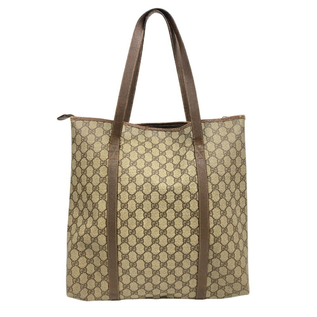 Gucci Brown Gg Supreme Tote Bag