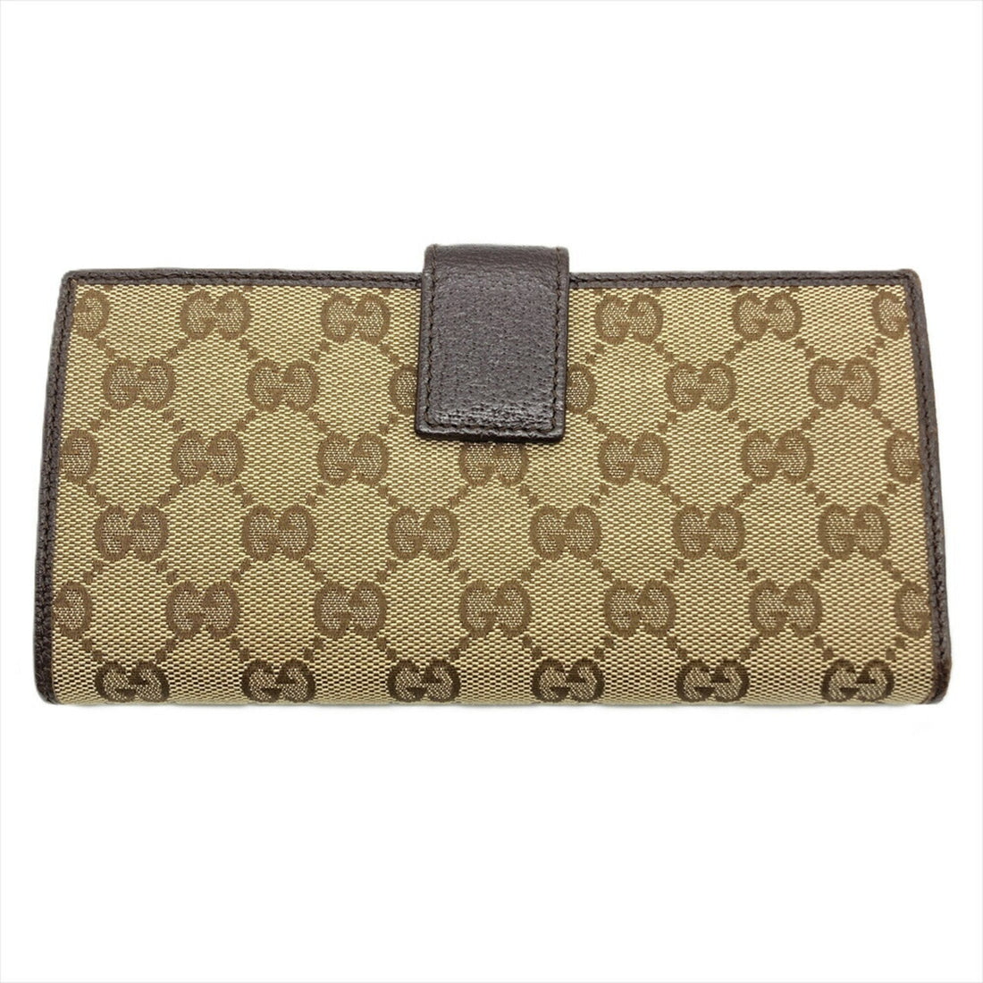 Gucci Beige Gg Canvas Long Wallet (Bi-Fold)