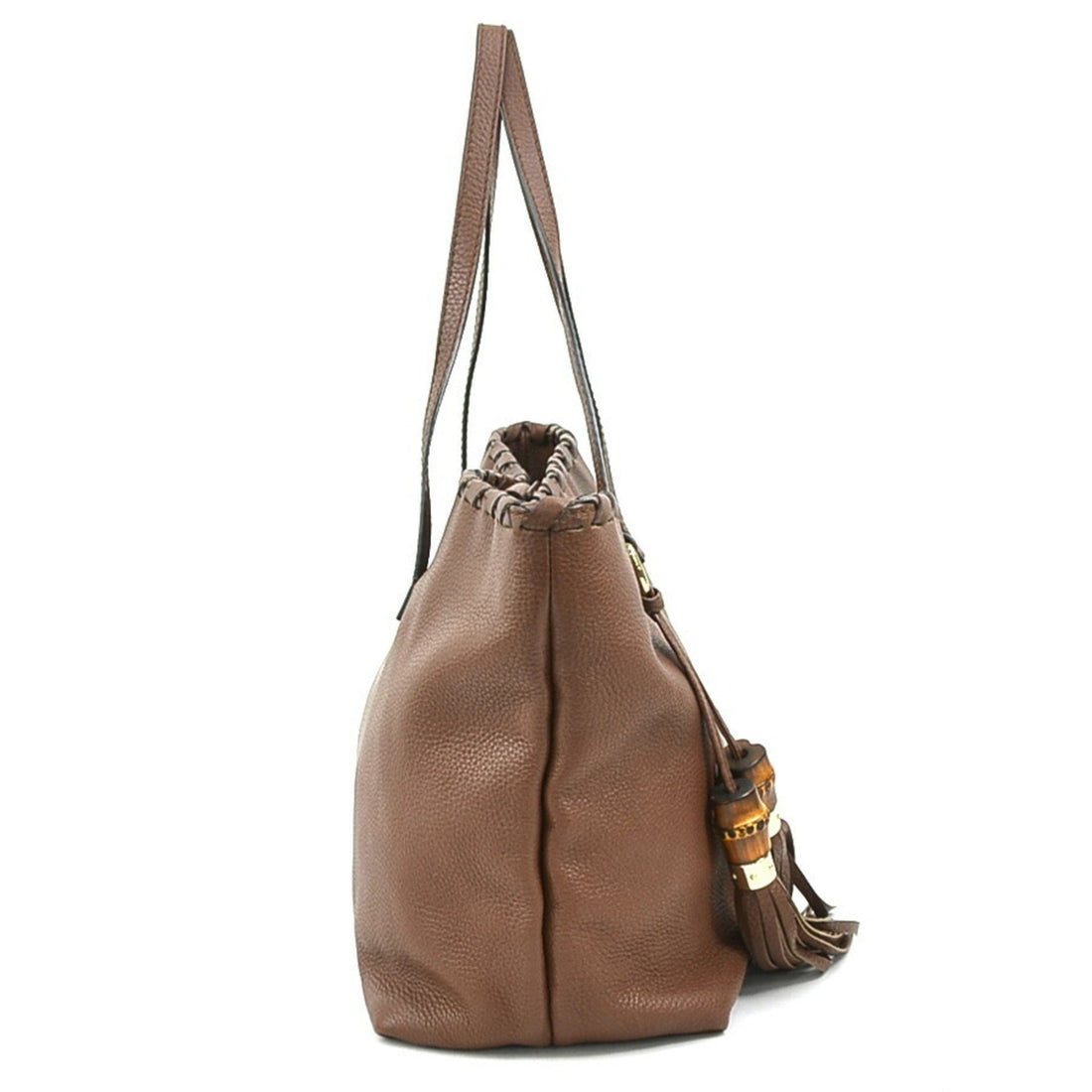 Gucci Brown Leather Shoulder Bag Tote Bag