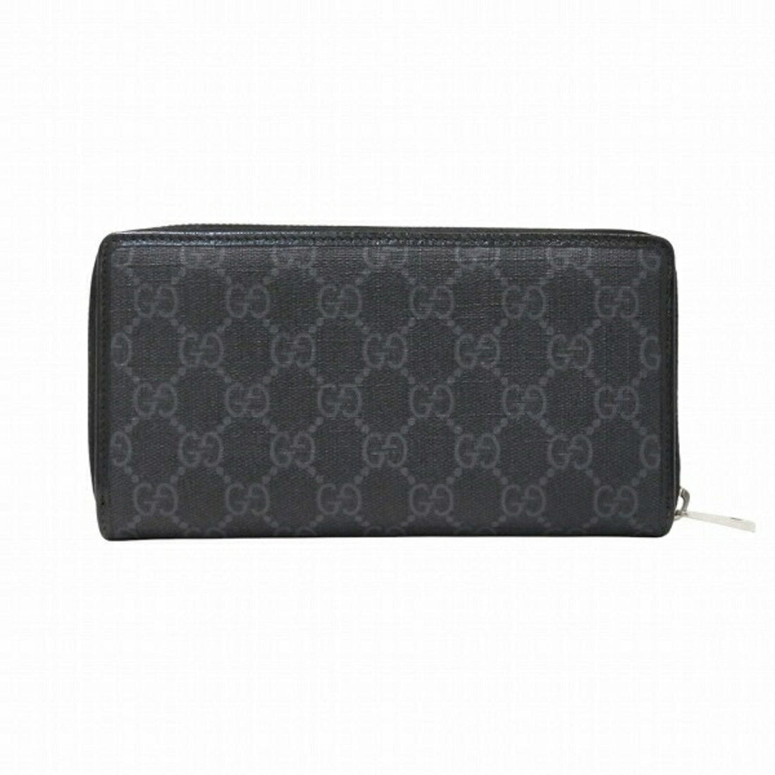 Gucci Black Coated Canvas Long Wallet (Bi-Fold)