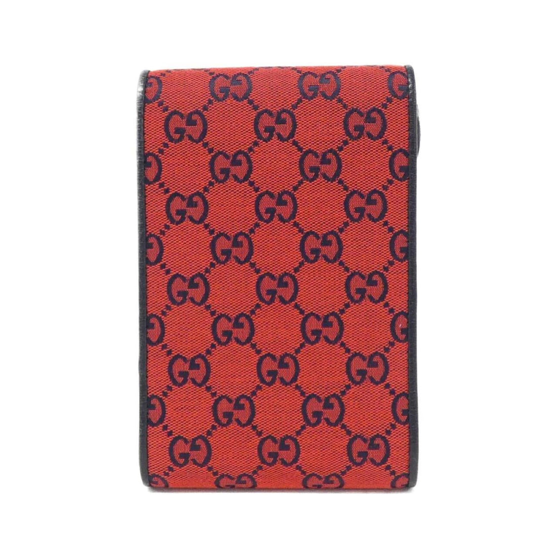 Gucci Navy Red Color Gg Canvas Leather Shoulder Bag
