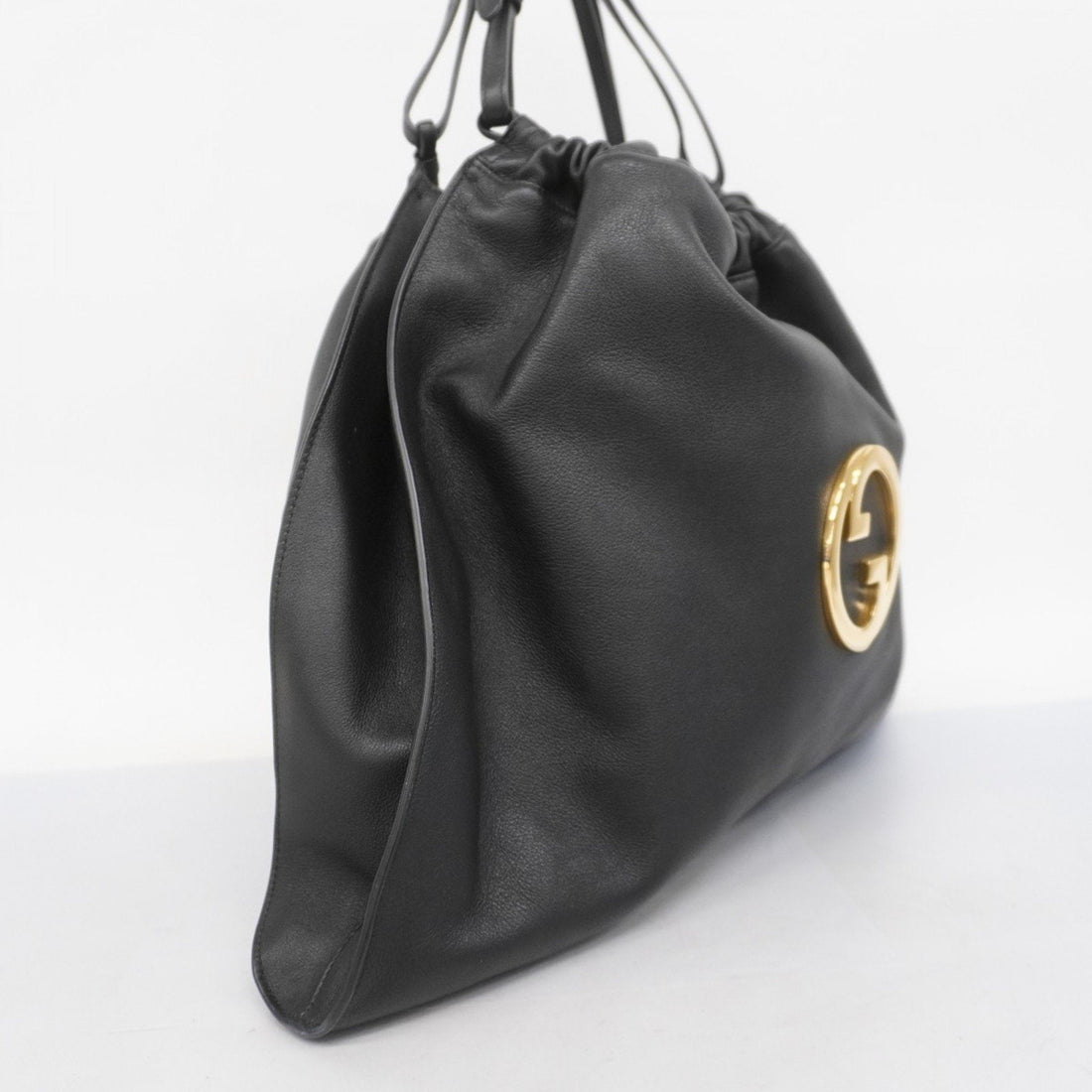 Gucci Black Leather Tote Bag