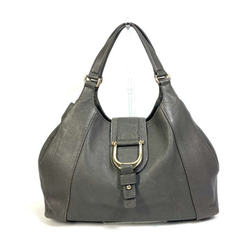 Gucci Gray Leather Tote Bag