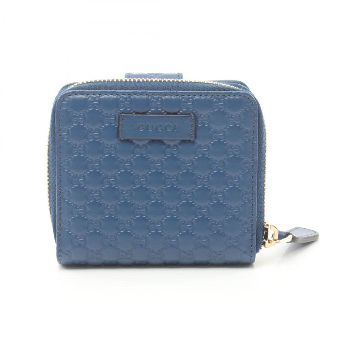Gucci Microguccissima Blue Leather Wallet (Bi-Fold)